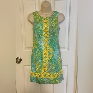 Lilly Pulitzer Mila Shift Dress Sun Dance Size 0